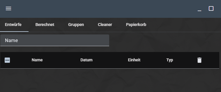 Pläne und Plangruppen