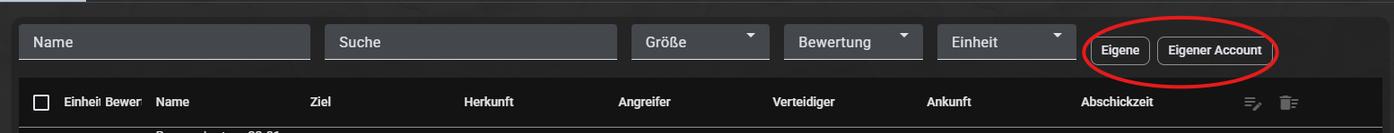 Filterung nach eigenem Upload oder eigenem Account