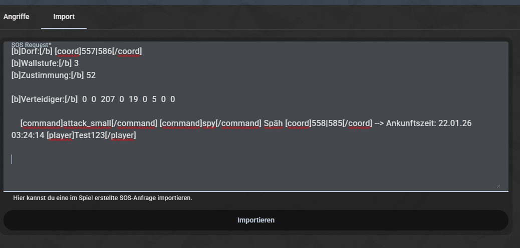 Einfügen auf TW-Forge